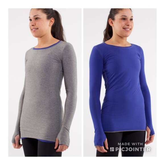 lululemon athletica Tops - Lululemon 6 / 8 Cabin Long Sleeve Reversible Yogi